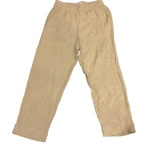 Madewell Lightspun Tapered Huston Pull-On Crop Pants with Pockets